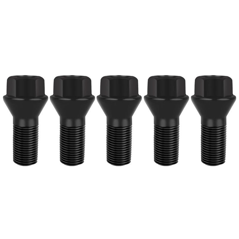 HomeInn Wheel Lug Bolt Stud M14×1.25 Lug Nuts Compatible with BMW F30 F35 F10 F25 X3 E70 X5 (5 Pack) - Image 1